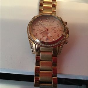 Michael Kors Rose Gold Chronograph Watch